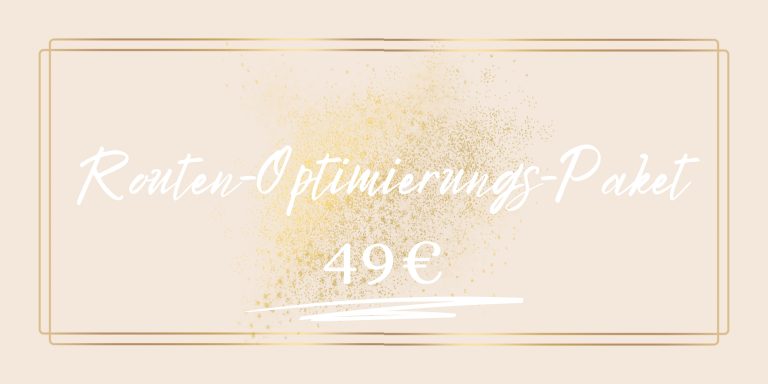 Routen-Optimierungs-Paket - 49,00 EUR